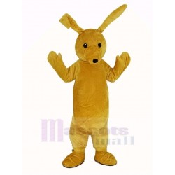 Lapin jaune Costume de mascotte Longues oreilles Animal