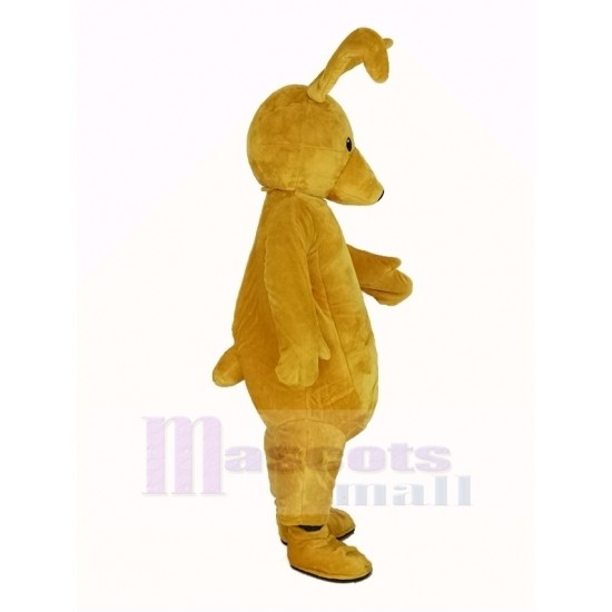 Yellow Rabbit Mascot Costume Long Ears Animal