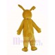 Lapin jaune Costume de mascotte Longues oreilles Animal