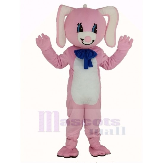 Lapin rose de Pâques Costume de mascotte Animal