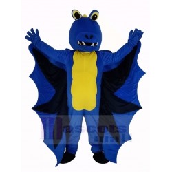 Bleu drôle Dragon Costume de mascotte Animal