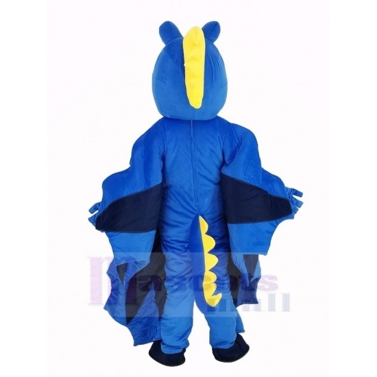 Lustiges Blau Drachen Maskottchen Kostüm Tier