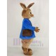 Pierre Lapin Costume de mascotte en manteau bleu Animal