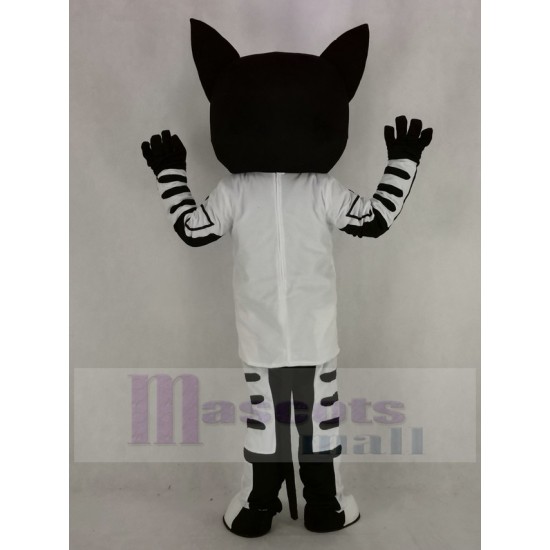 Herr Schwarz Katze Maskottchen Kostüm Tier