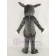 Gris musclé Rhinocéros Costume de mascotte Animal