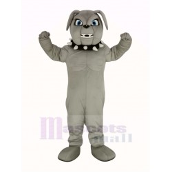 Cute Gray Bulldog Mascot Costume Animal