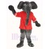 Elefante gris Traje de la mascota con remera roja Animal