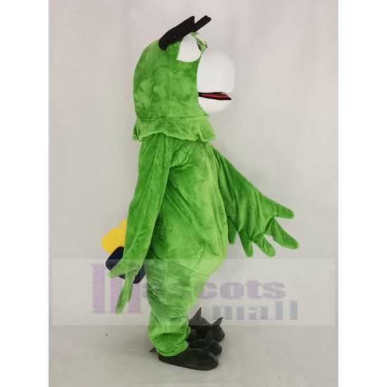 Vert Oiseau perroquet Costume de mascotte Animal