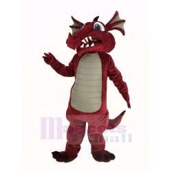 Wine Color Dragon Mascot Costume Animal