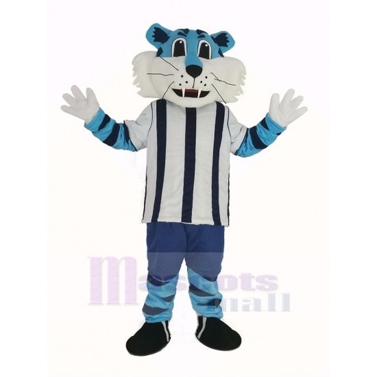 Blauer Tiger Maskottchen Kostüm Tier