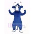 Bleu heureux Taureau Costume de mascotte Animal
