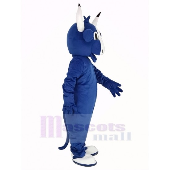Azul feliz Toro Disfraz de mascota Animal