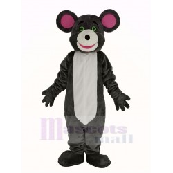 Gray Mouse Mascot Costume with Pink Ears Animal