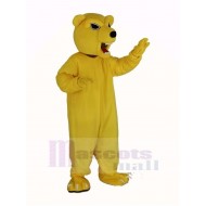 Power Fierce Yellow Bear Mascot Costume Animal