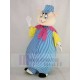 Cochon Costume de mascotte dans des vêtements à rayures bleues et blanches Animal