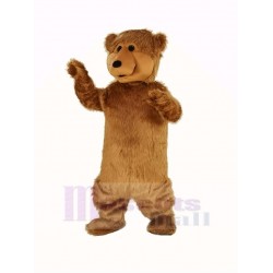 Fluffy Brown Bear Mascot Costume Animal