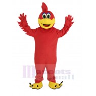 Rojo realista Pájaro Correcaminos Traje de la mascota