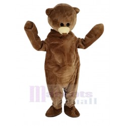 Fat Brown Bear Mascot Costume Animal