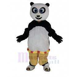 Kung Fu Panda Mascot Costume with Blue Eyes