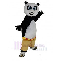Kung Fu Panda Mascot Costume with Blue Eyes