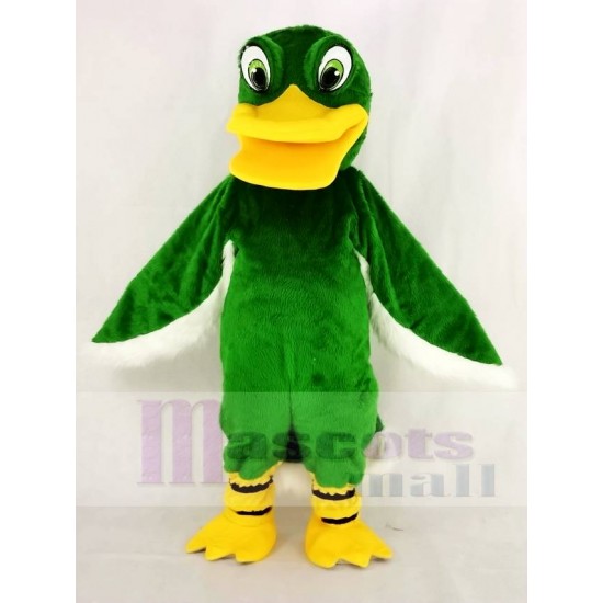 Pato verde divertido Traje de la mascota Animal
