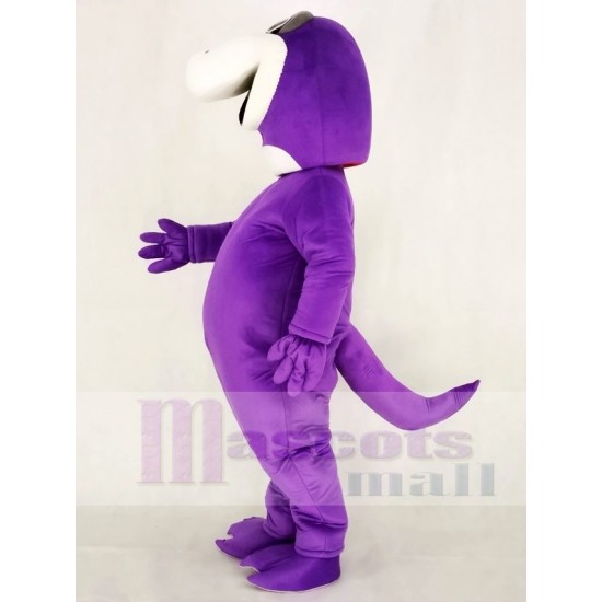 Cute Purple Dinosaur Mascot Costume Animal