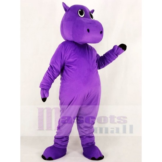 Violet mignon Hippopotame Costume de mascotte Animal