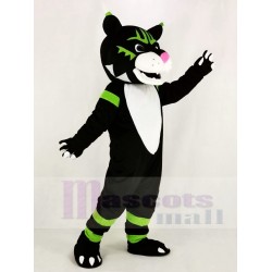 Gato montés negro Disfraz de mascota Animal
