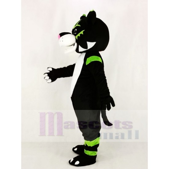 Chat Sauvage Noir Costume de mascotte Animal
