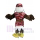 Brown Pilot Eagle Mascot Costume in BDU Animal