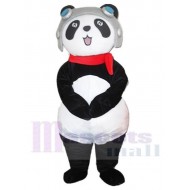 Pilot Panda Mascot Costume Animal