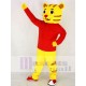 Mignon Daniel Tigre Costume de mascotte en manteau rouge