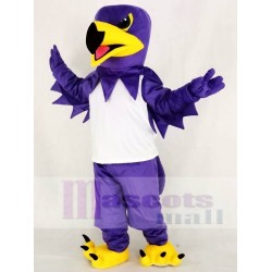 Purple Night Hawk Mascot Costume with White Vest