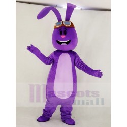 Lapin violet Costume de mascotte Animal