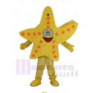 Étoile de mer jaune souriante Costume de mascotte