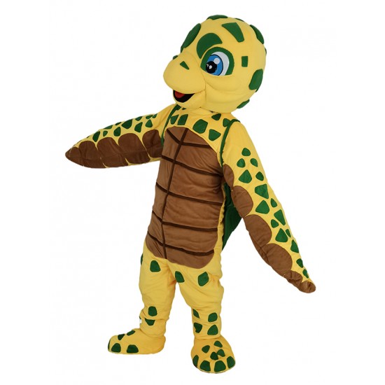 Disfraz de mascota de tortuga marina con puntos verdes Animal