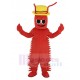 rot Conrad Crawdad Langusten Maskottchen Kostüm