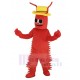 rouge Conrad Crawdad Écrevisse Costume de mascotte