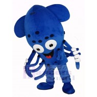 Blue Squid Fish Aquarium Mascot Costume