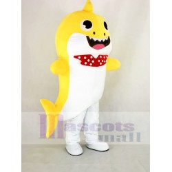 PinkFong Yellow Baby Shark Mascot Costume