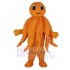 Orange Oktopus Maskottchen Kostüm Plüsch Erwachsener