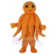 Poulpe Orange Costume de mascotte Peluche Adulte