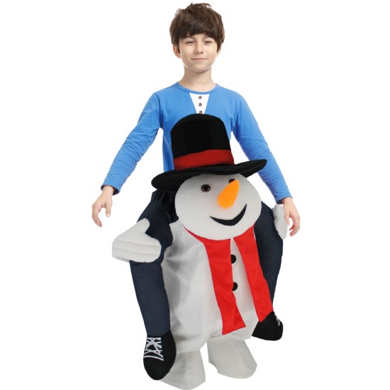 Huckepack Trag mich Kostüm Schneemann Fahren auf Halloween Weihnachten