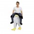 A cuestas Disfraz Carry Me Pingüino Seguir adelante Halloween Navidad por Adulto