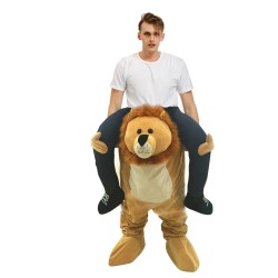 Piggy Back Carry Me Costume Lion Ride on Halloween Christmas for Adult