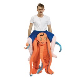 Piggy Back Carry Me Costume Octopus Ride on Halloween Christmas for Adult