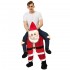 Huckepack Trage mich Kostüm Weihnachtsmann Fahren auf Halloween Weihnachten
