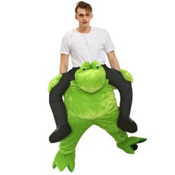 Piggy Back Carry Me Costume Fat Frog Ride on Halloween Christmas for Adult