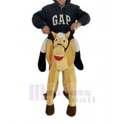 Piggyback Pony Carry Me Ride on Horse Mascot Costume for Adult
