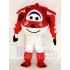 Red Jet Airplane Jett Mascot Costume Cartoon